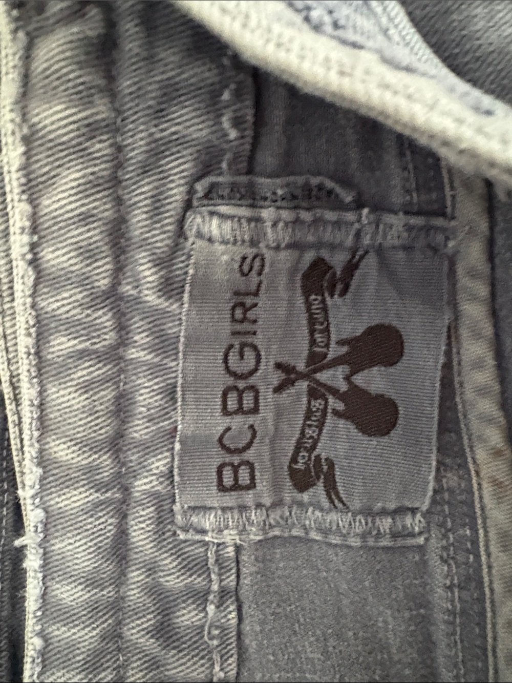 BCBGirls Light Gray Flare Jeans - Picture 2 of 3